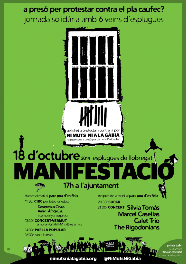 Cartell manifestació Esplugues